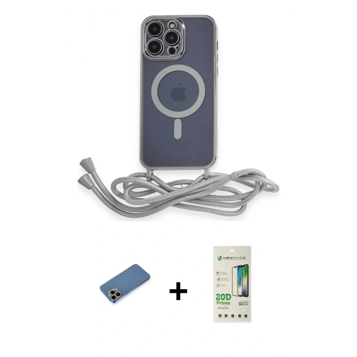 MARSİLYAN™- iPhone 12 Pro Max Kılıf Eksen Özel Seri - Siyah 20D Premium Cam Ekran Koruyucu + Shine Kamera Lens Koruma Cam - GD
