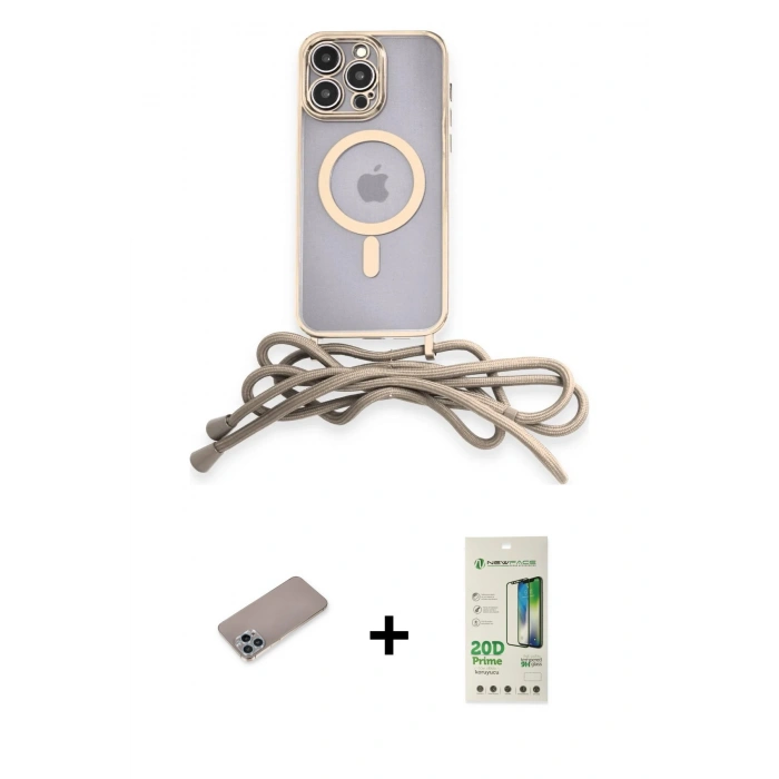 MARSİLYAN™- iPhone 12 Pro Max Kılıf Eksen Özel Seri - Siyah 20D Premium Cam Ekran Koruyucu + Shine Kamera Lens Koruma Cam - SABE