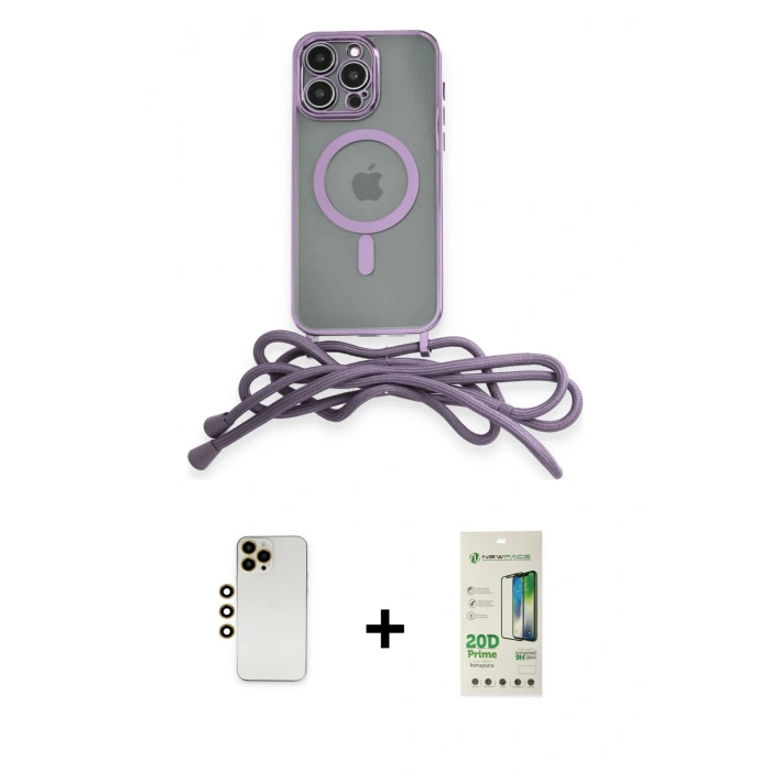 MARSİLYAN™- iPhone 12 Pro Max Kılıf Eksen Özel Seri - Siyah 20D Premium Cam Ekran Koruyucu + Shine Kamera Lens - GD