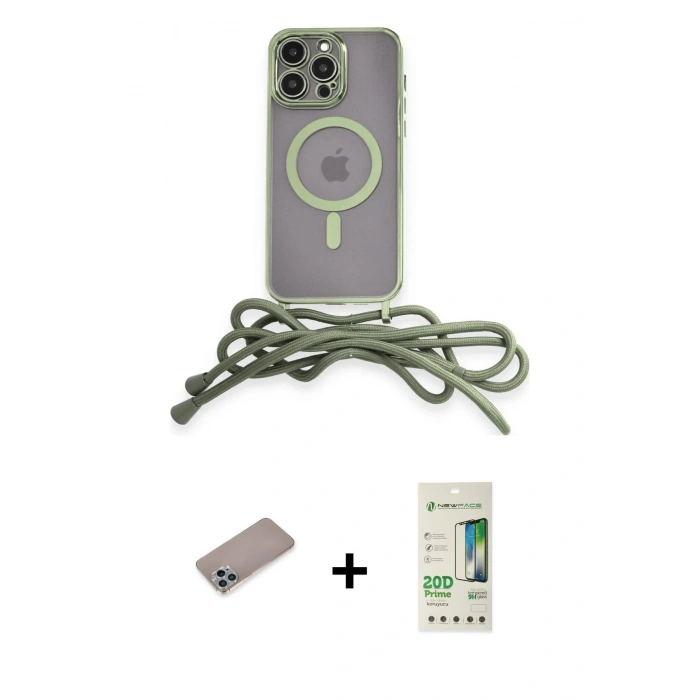 MARSİLYAN™- iPhone 12 Pro Max Kılıf Eksen Özel Seri - Siyah 20D Premium Cam Ekran Koruyucu + Shine Kamera Lens Koruma Cam - SABE