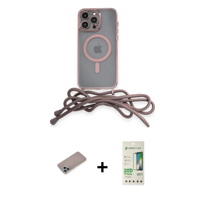 MARSİLYAN™- iPhone 12 Pro Max Kılıf Eksen Özel Seri - Siyah 20D Premium Cam Ekran Koruyucu + Shine Kamera Lens Koruma Cam - SABE