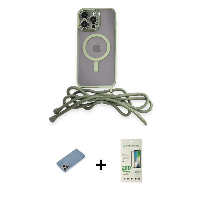 MARSİLYAN™- iPhone 12 Pro Max Kılıf Eksen Özel Seri - Siyah 20D Premium Cam Ekran Koruyucu + Shine Kamera Lens Koruma Cam - GS