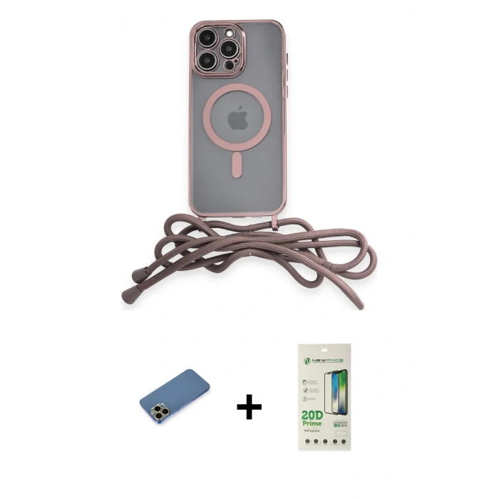MARSİLYAN™- iPhone 12 Pro Max Kılıf Eksen Özel Seri - Siyah 20D Premium Cam Ekran Koruyucu + Shine Kamera Lens Koruma Cam - GD