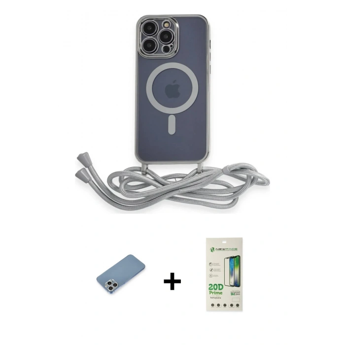 MARSİLYAN™- iPhone 12 Pro Max Kılıf Eksen Özel Seri - Siyah 20D Premium Cam Ekran Koruyucu + Shine Kamera Lens Koruma Cam - GS