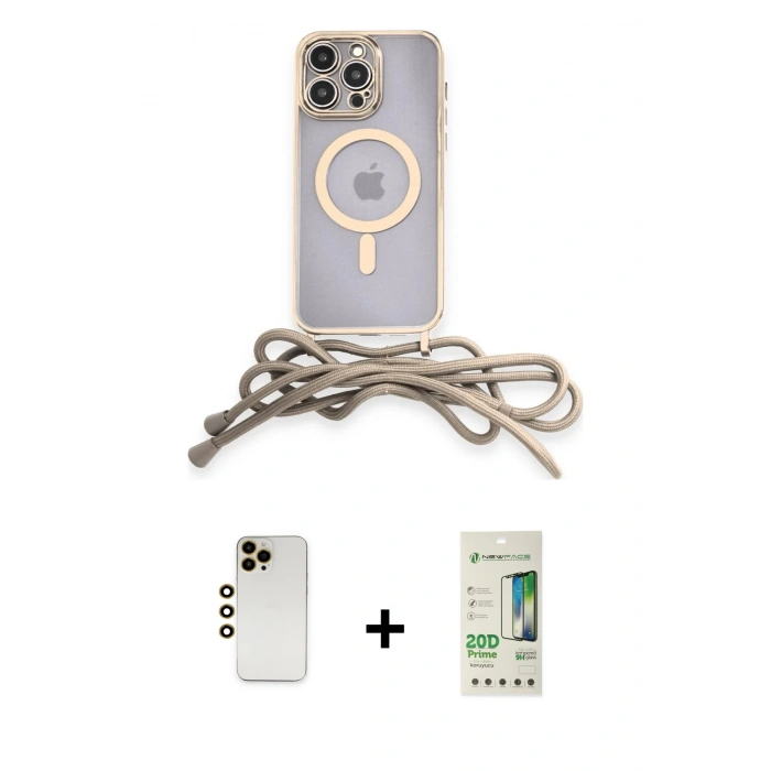 MARSİLYAN™- iPhone 12 Pro Max Kılıf Eksen Özel Seri - Siyah 20D Premium Cam Ekran Koruyucu + Shine Kamera Lens - GD