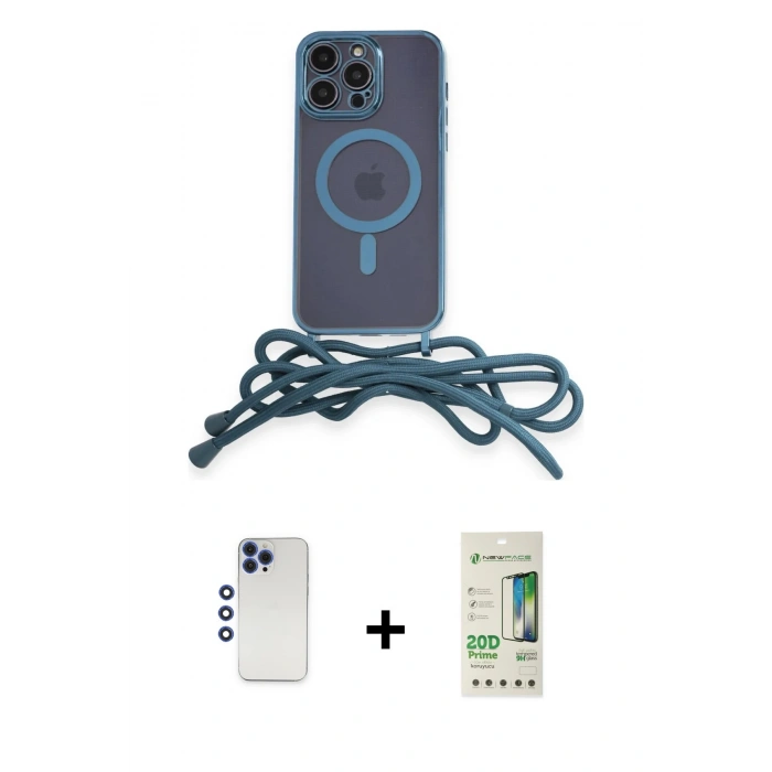 MARSİLYAN™- iPhone 12 Pro Max Kılıf Eksen Özel Seri - Siyah 20D Premium Cam Ekran Koruyucu + Shine Kamera Lens - LT