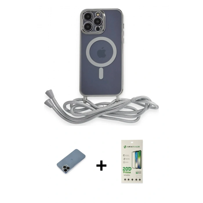 MARSİLYAN™- iPhone 12 Pro Max Kılıf Eksen Özel Seri - Siyah 20D Premium Cam Ekran Koruyucu + Shine Kamera Lens Koruma Cam - SH
