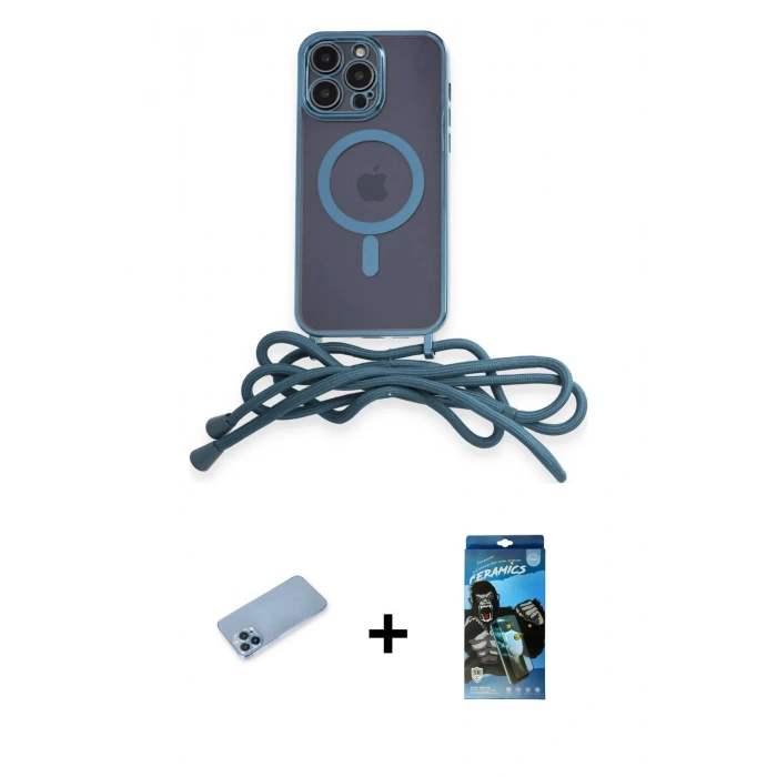 MARSİLYAN™- iPhone 12 Pro Max Kılıf Eksen Özel Seri - Siyah 34D Izgaralı Cam + Shine Kamera Lens Koruma Cam - MI