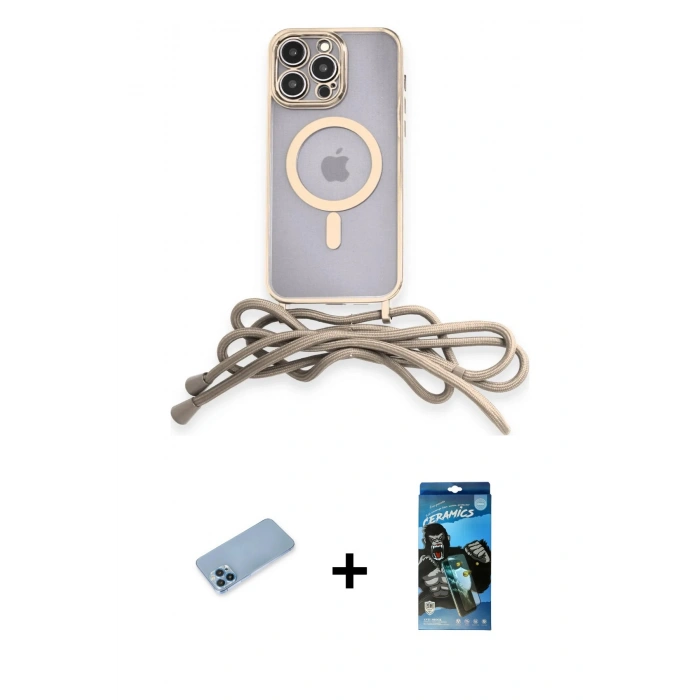 MARSİLYAN™- iPhone 12 Pro Max Kılıf Eksen Özel Seri - Siyah 34D Izgaralı Cam + Shine Kamera Lens Koruma Cam - MI