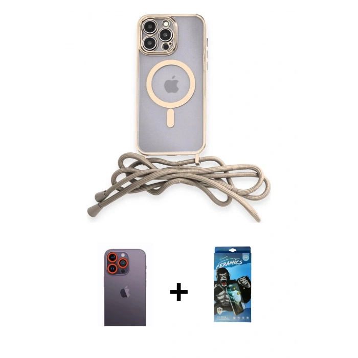 MARSİLYAN™- iPhone 12 Pro Max Kılıf Eksen Özel Seri - Siyah 34D Izgaralı Cam + Neon Fosforlu Kamera Lens - TU