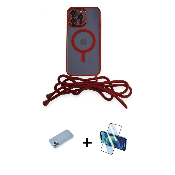 MARSİLYAN™- iPhone 12 Pro Max Kılıf Eksen Özel Seri - Siyah 3D Antistatik Seramik Nano Ekran Koruyucu + Shine Kamera Lens Koruma Cam - MI