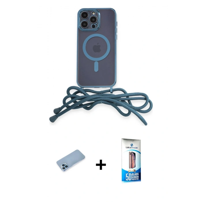 MARSİLYAN™- iPhone 12 Pro Max Kılıf Eksen Özel Seri - Siyah 5D Eko Cam Ekran Koruyucu + Shine Kamera Lens Koruma Cam - MI