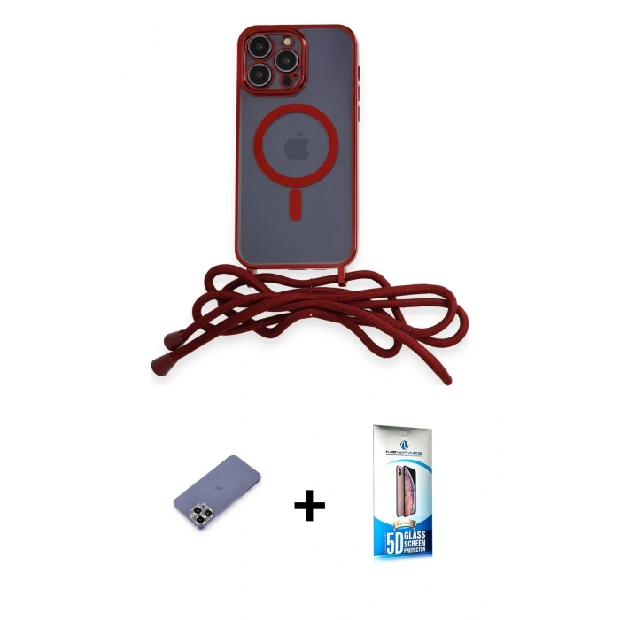 MARSİLYAN™- iPhone 12 Pro Max Kılıf Eksen Özel Seri - Siyah 5D Eko Cam Ekran Koruyucu + Metal Kamera Lens Koruma Cam - GD