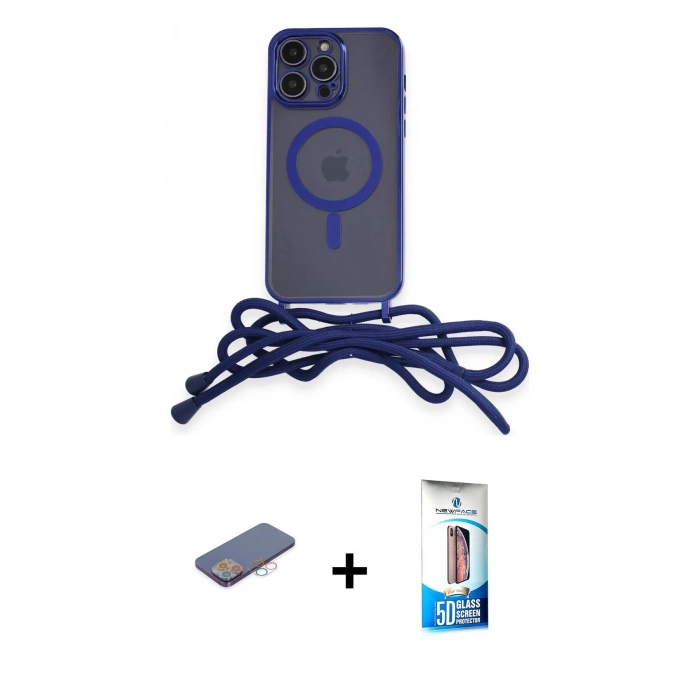 MARSİLYAN™- iPhone 12 Pro Max Kılıf Eksen Özel Seri - Siyah 5D Eko Cam Ekran Koruyucu + Renkli Kamera Lens Koruma Cam - PE