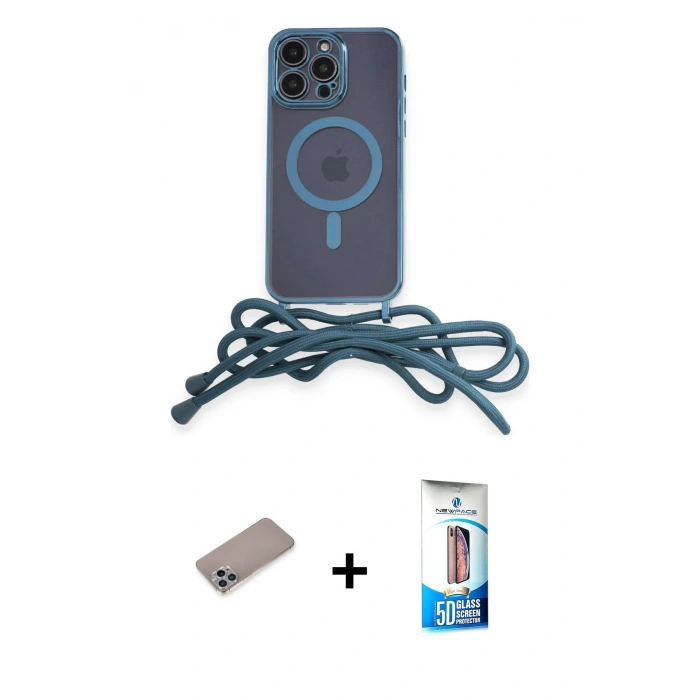 MARSİLYAN™- iPhone 12 Pro Max Kılıf Eksen Özel Seri - Siyah 5D Eko Cam Ekran Koruyucu + Shine Kamera Lens Koruma Cam - SABE