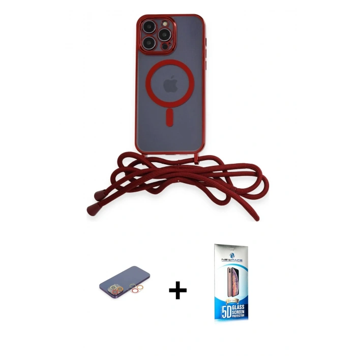 MARSİLYAN™- iPhone 12 Pro Max Kılıf Eksen Özel Seri - Siyah 5D Eko Cam Ekran Koruyucu + Turuncu Renkli Kamera Lens Koruma Cam