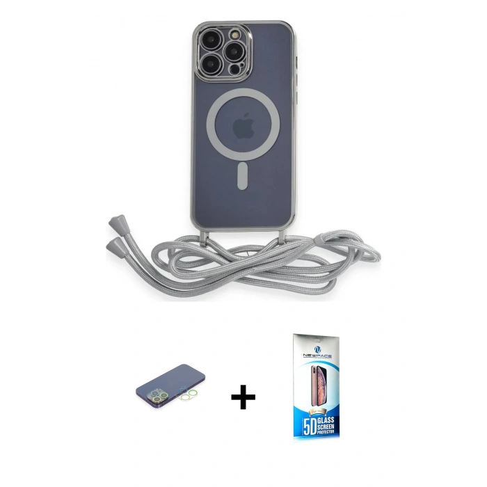 MARSİLYAN™- iPhone 12 Pro Max Kılıf Eksen Özel Seri - Siyah 5D Eko Cam Ekran Koruyucu + Yeşil Renkli Kamera Lens Koruma Cam