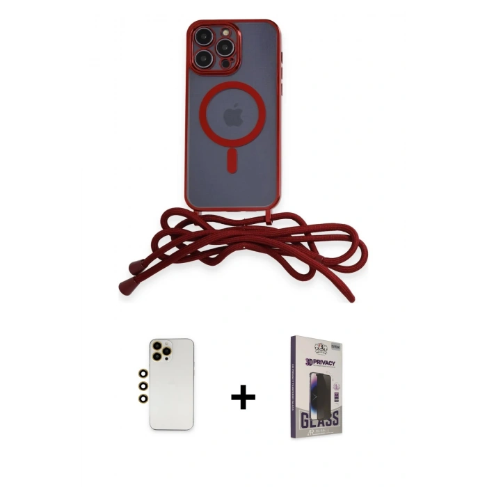MARSİLYAN™- iPhone 12 Pro Max Kılıf Eksen Özel Seri - Siyah Bilvis Hayalet Cam Ekran Koruyucu + Shine Kamera Lens - GD