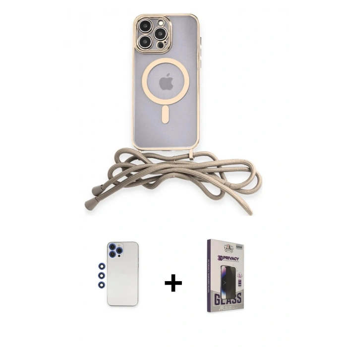 MARSİLYAN™- iPhone 12 Pro Max Kılıf Eksen Özel Seri - Siyah Bilvis Hayalet Cam Ekran Koruyucu + Lacivert Shine Kamera Lens
