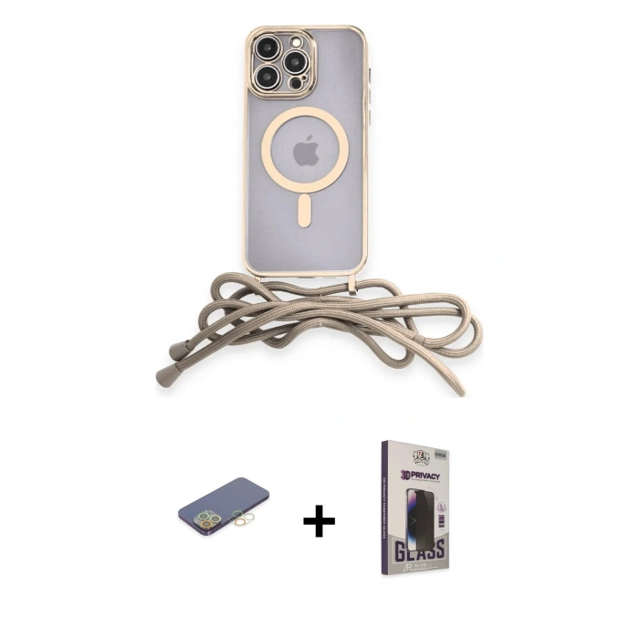 MARSİLYAN™- iPhone 12 Pro Max Kılıf Eksen Özel Seri - Siyah Bilvis Hayalet Cam Ekran Koruyucu + Renkli Kamera Lens Koruma Cam - SI