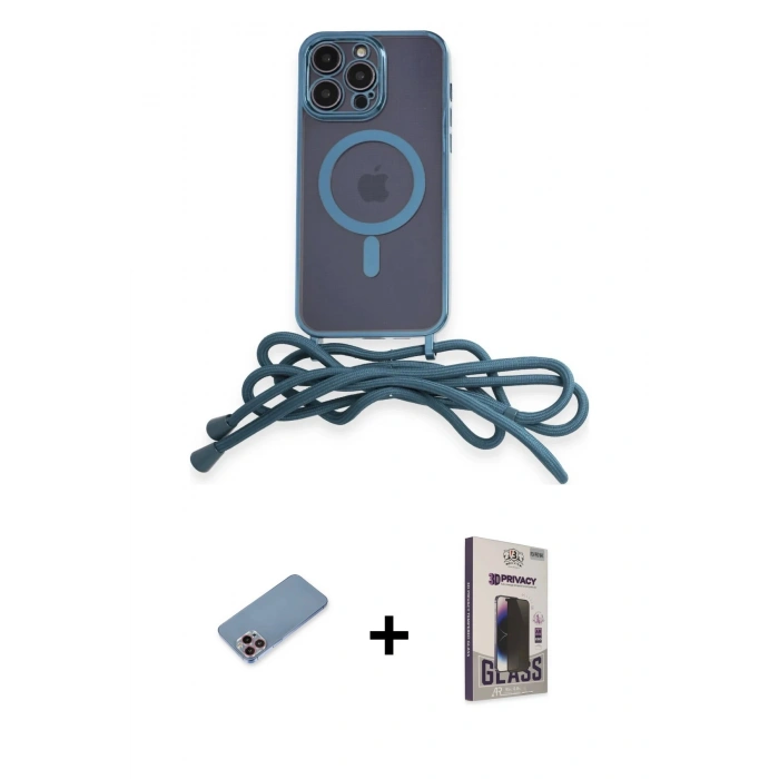 MARSİLYAN™- iPhone 12 Pro Max Kılıf Eksen Özel Seri - Siyah Bilvis Hayalet Cam Ekran Koruyucu + Shine Kamera Lens Koruma Cam - PE