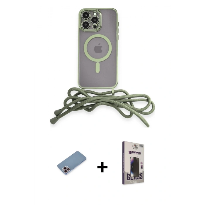 MARSİLYAN™- iPhone 12 Pro Max Kılıf Eksen Özel Seri - Siyah Bilvis Hayalet Cam Ekran Koruyucu + Shine Kamera Lens Koruma Cam - PE