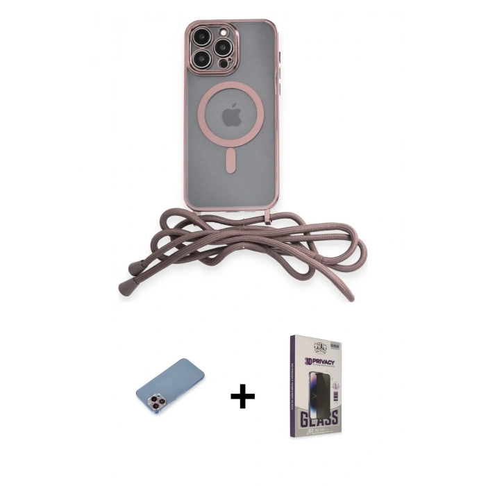 MARSİLYAN™- iPhone 12 Pro Max Kılıf Eksen Özel Seri - Siyah Bilvis Hayalet Cam Ekran Koruyucu + Shine Kamera Lens Koruma Cam - PE