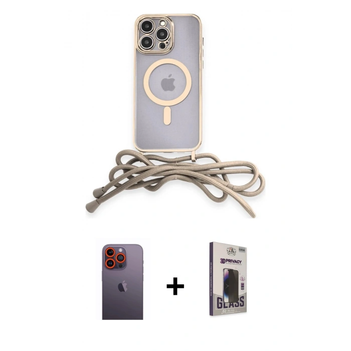 MARSİLYAN™- iPhone 12 Pro Max Kılıf Eksen Özel Seri - Siyah Bilvis Hayalet Cam Ekran Koruyucu + Neon Fosforlu Kamera Lens - TU