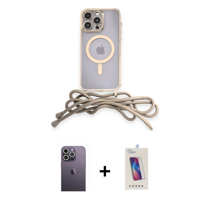 MARSİLYAN™- iPhone 12 Pro Max Kılıf Eksen Özel Seri - Siyah Joko 5D Cam + Neon Fosforlu Kamera Lens - BZ
