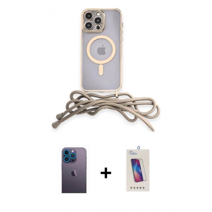 MARSİLYAN™- iPhone 12 Pro Max Kılıf Eksen Özel Seri - Siyah Joko 5D Cam + Neon Fosforlu Kamera Lens - MI