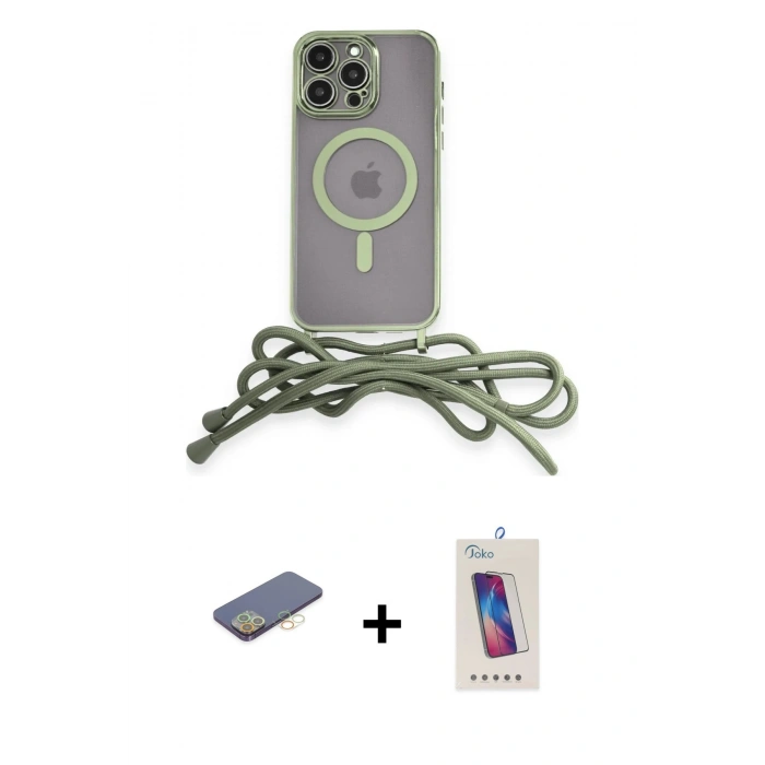 MARSİLYAN™- iPhone 12 Pro Max Kılıf Eksen Özel Seri - Siyah Joko 5D Cam + Renkli Kamera Lens Koruma Cam - SI