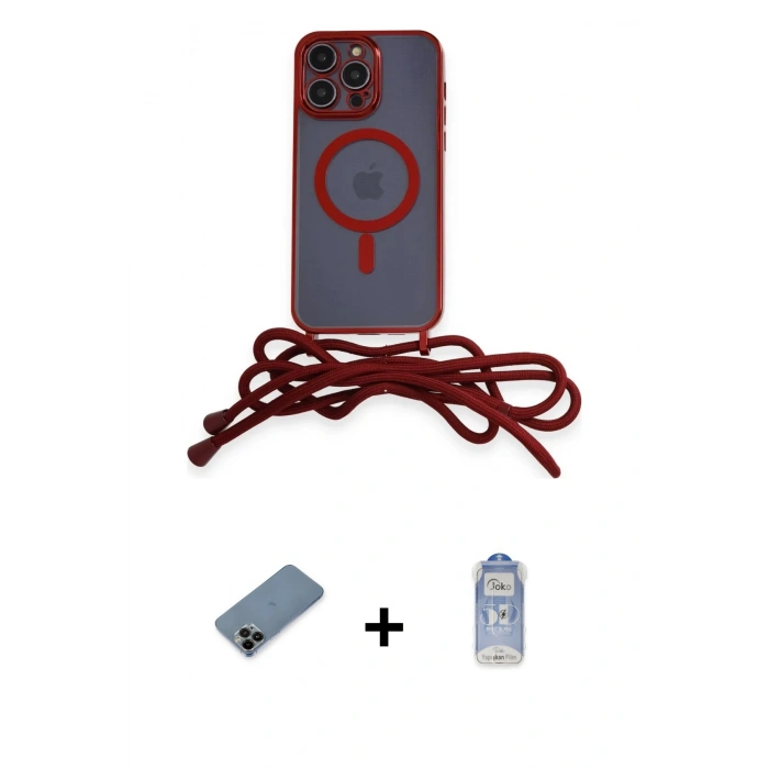 MARSİLYAN™- iPhone 12 Pro Max Kılıf Eksen Özel Seri - Siyah Joko Magic 5D Cam + Shine Kamera Lens Koruma Cam - SH