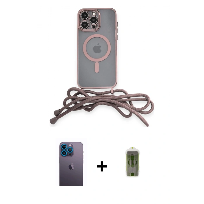 MARSİLYAN™- iPhone 12 Pro Max Kılıf Eksen Özel Seri - Siyah Joko Magic 5D Hayalet Cam + Mavi Neon Fosforlu Kamera Lens