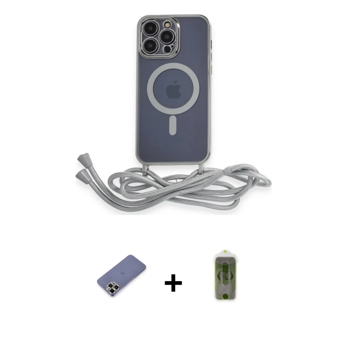 MARSİLYAN™- iPhone 12 Pro Max Kılıf Eksen Özel Seri - Siyah Joko Magic 5D Hayalet Cam + Metal Kamera Lens Koruma Cam - GD