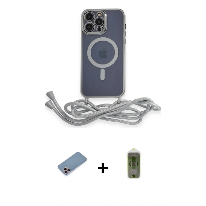 MARSİLYAN™- iPhone 12 Pro Max Kılıf Eksen Özel Seri - Siyah Joko Magic 5D Hayalet Cam + Shine Kamera Lens Koruma Cam - PE