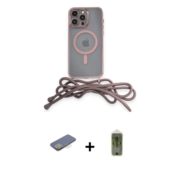 MARSİLYAN™- iPhone 12 Pro Max Kılıf Eksen Özel Seri - Siyah Joko Magic 5D Hayalet Cam + Renkli Kamera Lens Koruma Cam - SI