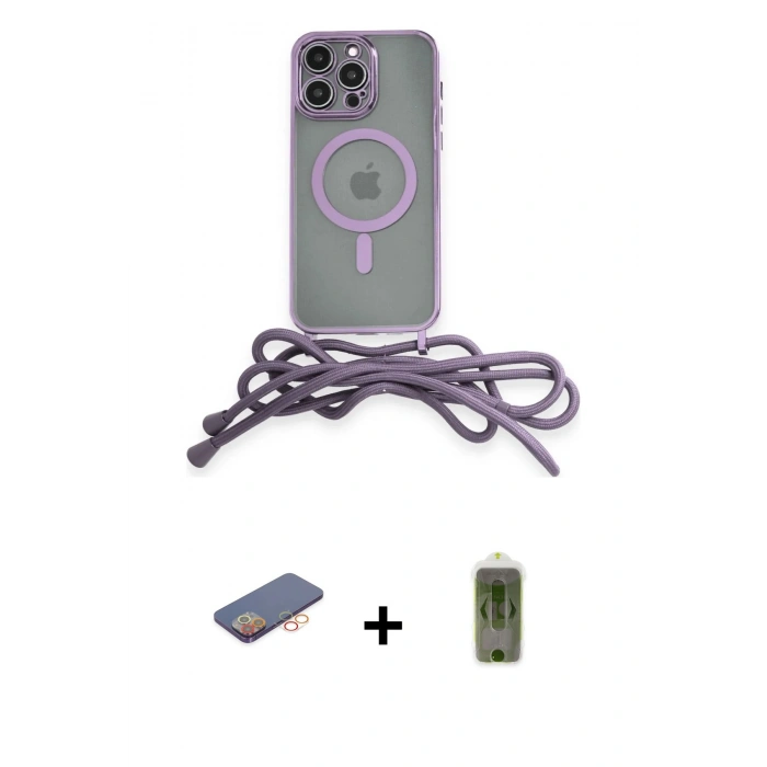 MARSİLYAN™- iPhone 12 Pro Max Kılıf Eksen Özel Seri - Siyah Joko Magic 5D Hayalet Cam + Renkli Kamera Lens Koruma Cam - TU