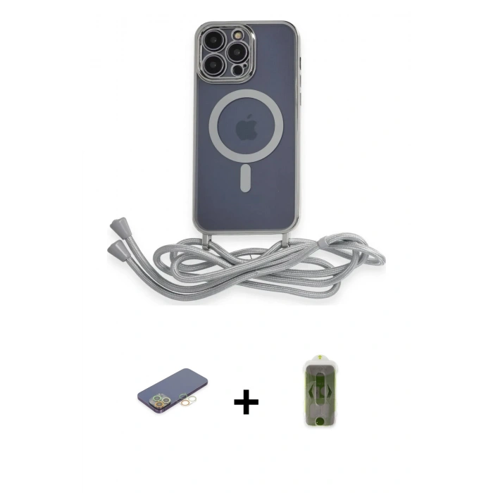 MARSİLYAN™- iPhone 12 Pro Max Kılıf Eksen Özel Seri - Siyah Joko Magic 5D Hayalet Cam + Renkli Kamera Lens Koruma Cam - SI