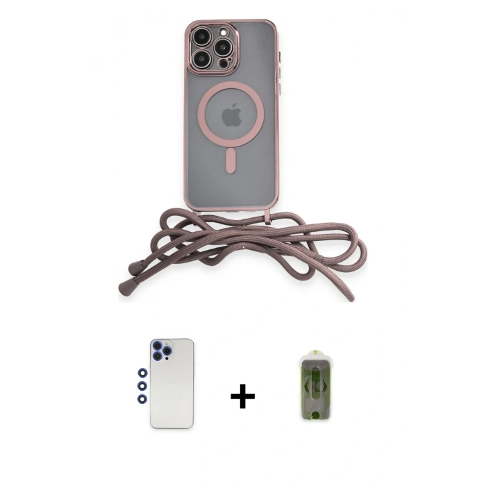 MARSİLYAN™- iPhone 12 Pro Max Kılıf Eksen Özel Seri - Siyah Joko Magic 5D Hayalet Cam + Shine Kamera Lens - LT