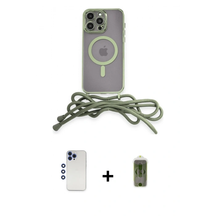 MARSİLYAN™- iPhone 12 Pro Max Kılıf Eksen Özel Seri - Siyah Joko Magic 5D Hayalet Cam + Shine Kamera Lens - LT