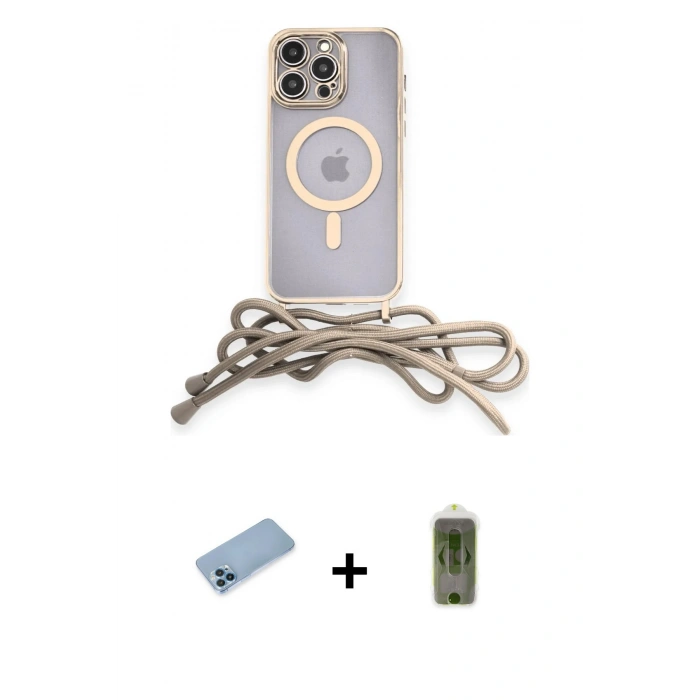 MARSİLYAN™- iPhone 12 Pro Max Kılıf Eksen Özel Seri - Siyah Joko Magic 5D Hayalet Cam + Shine Kamera Lens Koruma Cam - MI