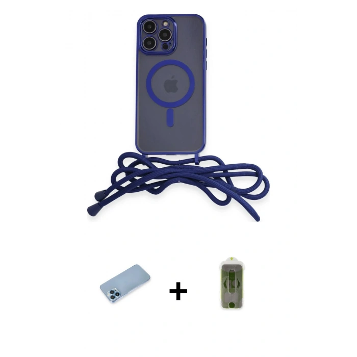 MARSİLYAN™- iPhone 12 Pro Max Kılıf Eksen Özel Seri - Siyah Joko Magic 5D Hayalet Cam + Shine Kamera Lens Koruma Cam - MI