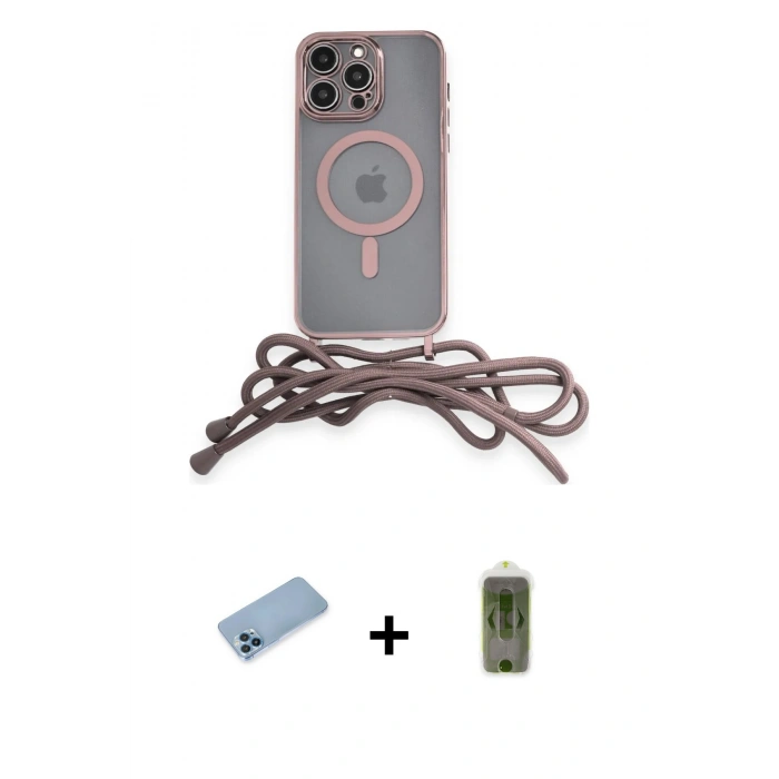 MARSİLYAN™- iPhone 12 Pro Max Kılıf Eksen Özel Seri - Siyah Joko Magic 5D Hayalet Cam + Shine Kamera Lens Koruma Cam - MI