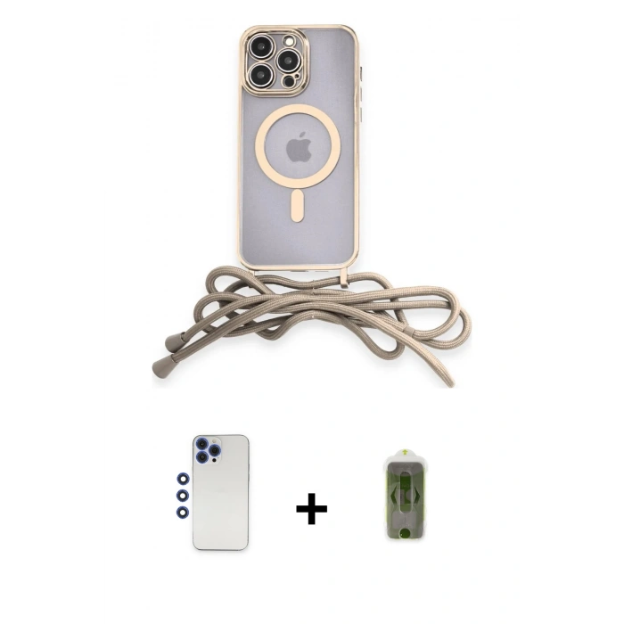 MARSİLYAN™- iPhone 12 Pro Max Kılıf Eksen Özel Seri - Siyah Joko Magic 5D Hayalet Cam + Shine Kamera Lens - LT