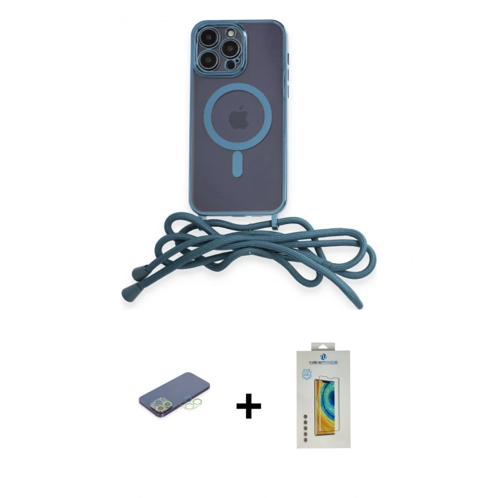 MARSİLYAN™- iPhone 12 Pro Max Kılıf Eksen Özel Seri - Siyah Polymer Nano Ekran Koruyucu + Yeşil Renkli Kamera Lens Koruma Cam