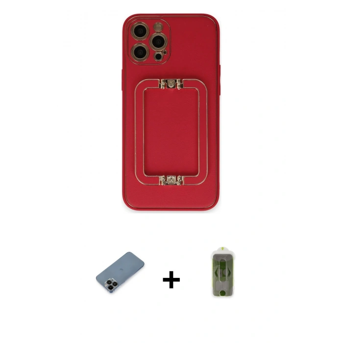 MARSİLYAN™- iPhone 12 Pro Max Kılıf Kozmos Minimal Prime - Siyah Joko Magic 5D Hayalet Cam + Shine Kamera Lens Koruma Cam - SH