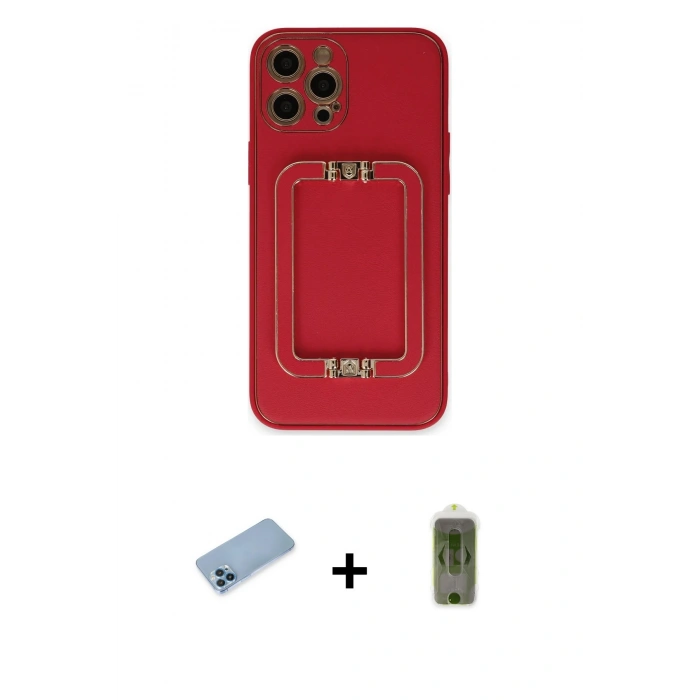 MARSİLYAN™- iPhone 12 Pro Max Kılıf Kozmos Minimal Prime - Siyah Joko Magic 5D Hayalet Cam + Shine Kamera Lens Koruma Cam - MI