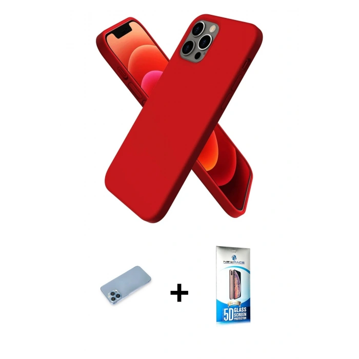 MARSİLYAN™- iPhone 12 Pro Max Kılıf Kozmos Yansıma Özel Seri - Siyah 5D Eko Cam Ekran Koruyucu + Shine Kamera Lens Koruma Cam - MI
