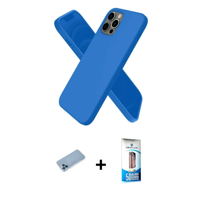 MARSİLYAN™- iPhone 12 Pro Max Kılıf Kozmos Yansıma Özel Seri - Siyah 5D Eko Cam Ekran Koruyucu + Shine Kamera Lens Koruma Cam - MI