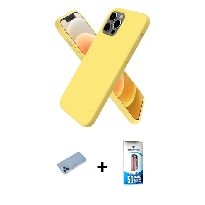 MARSİLYAN™- iPhone 12 Pro Max Kılıf Kozmos Yansıma Özel Seri - Siyah 5D Eko Cam Ekran Koruyucu + Shine Kamera Lens Koruma Cam - MI